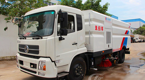 开封市公路局程力汽车路面洗扫车采购项目顺利交付
